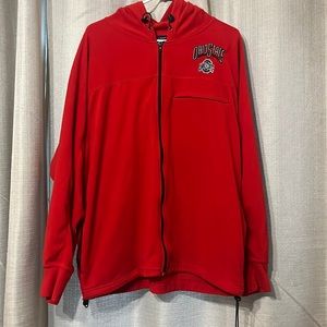 Mens Ohio state zip-up hoodie